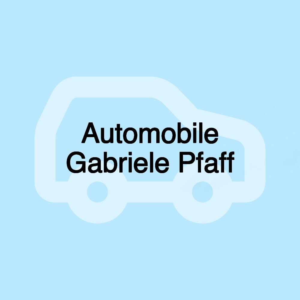 Automobile Gabriele Pfaff