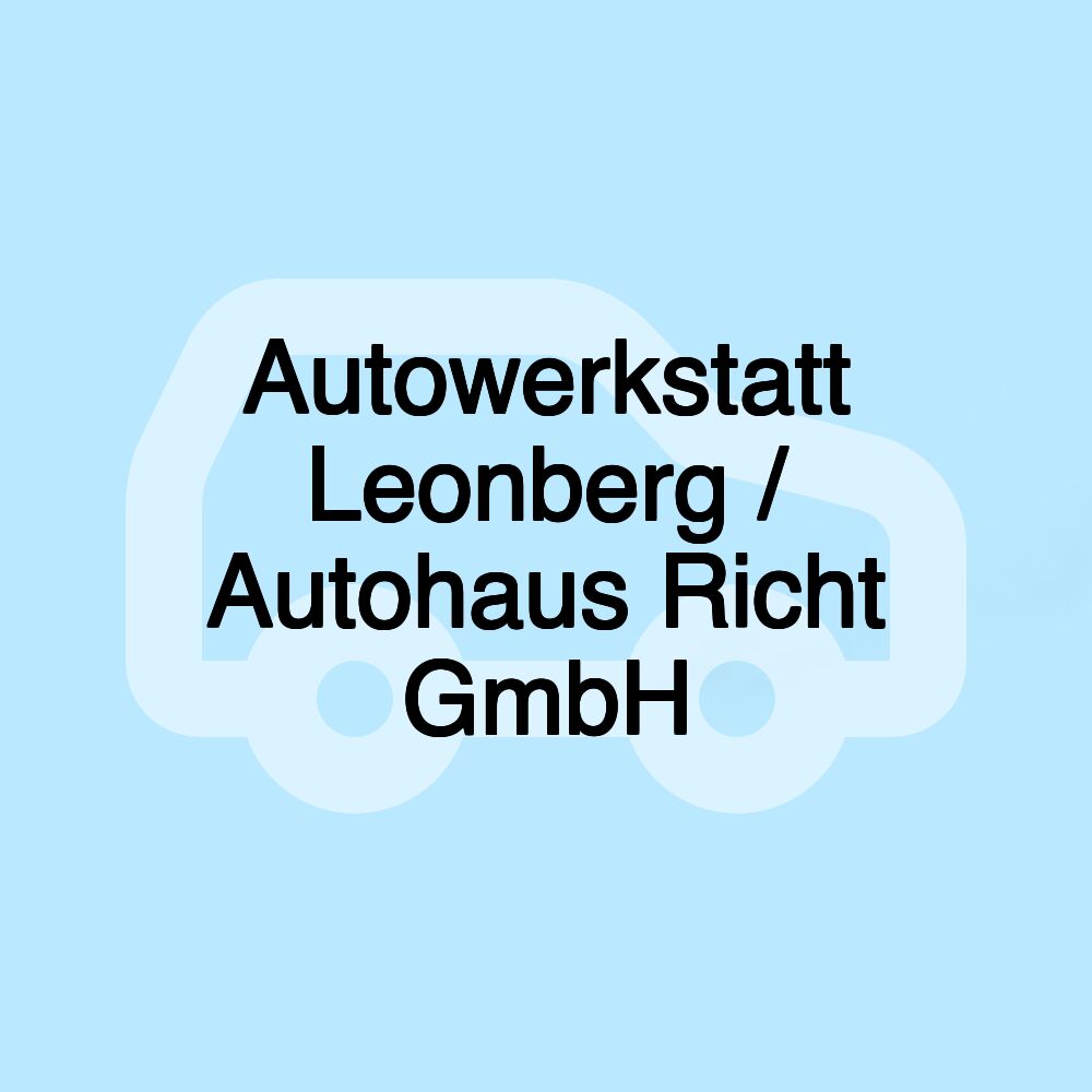 Autowerkstatt Leonberg / Autohaus Richt GmbH