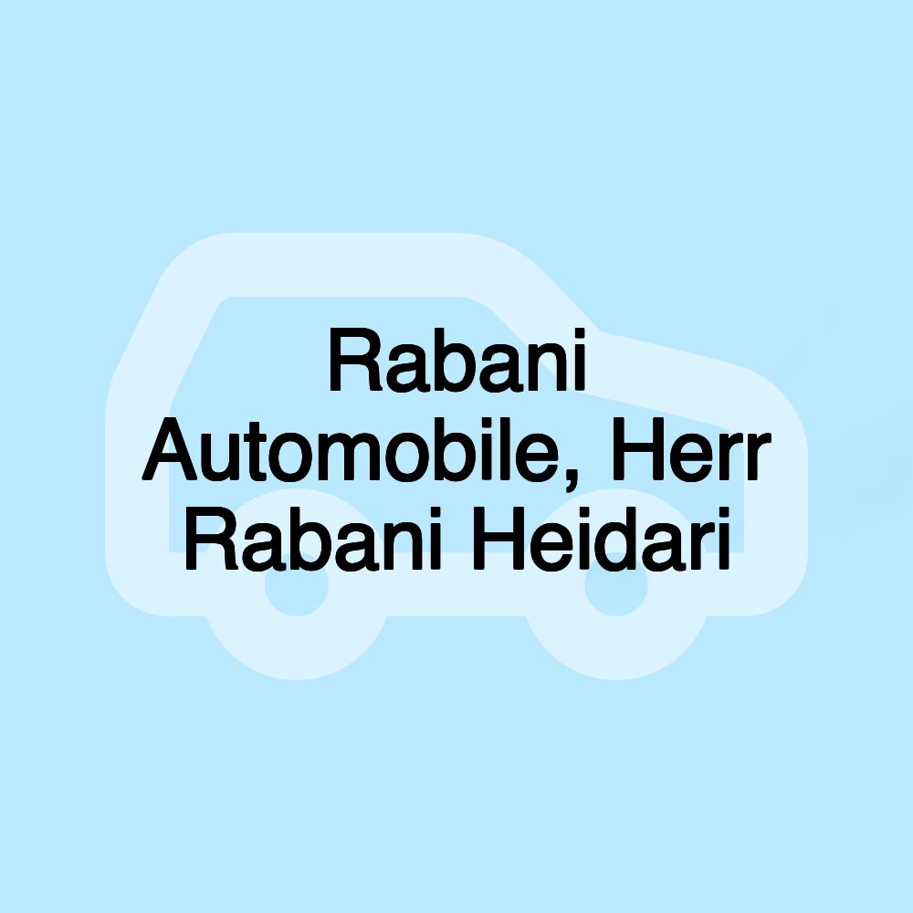 Rabani Automobile, Herr Rabani Heidari