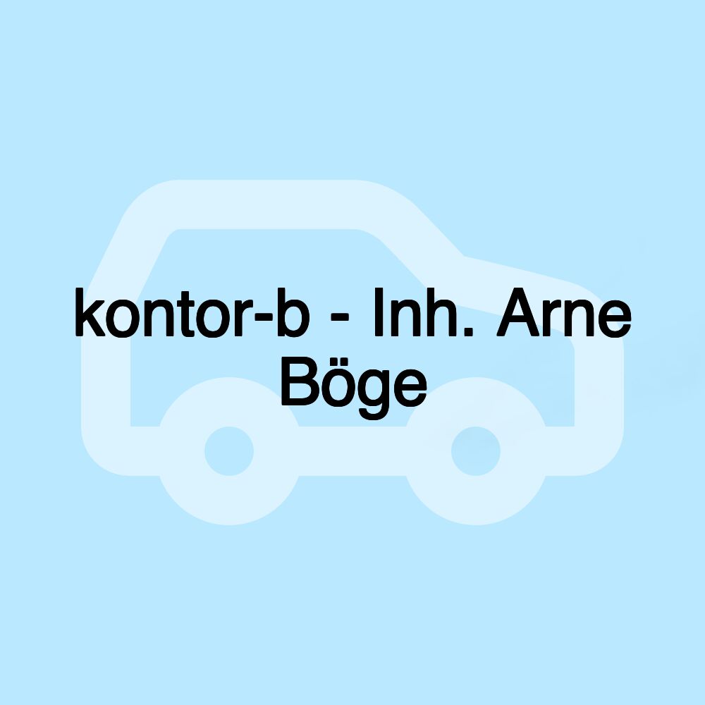 kontor-b - Inh. Arne Böge