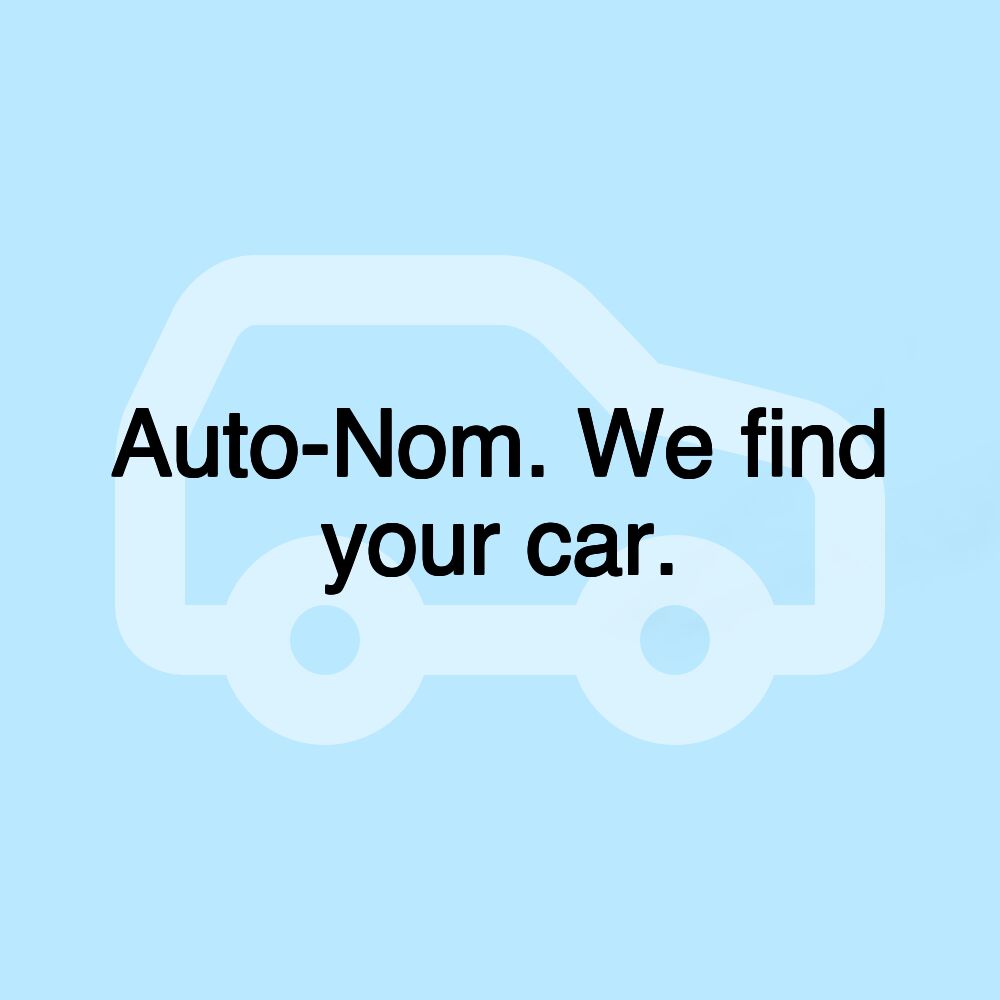 Auto-Nom. We find your car.