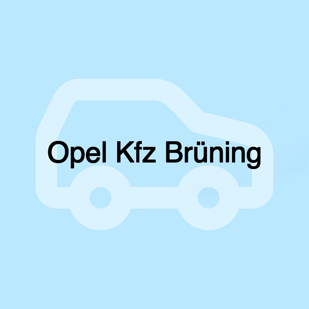 Opel Kfz Brüning