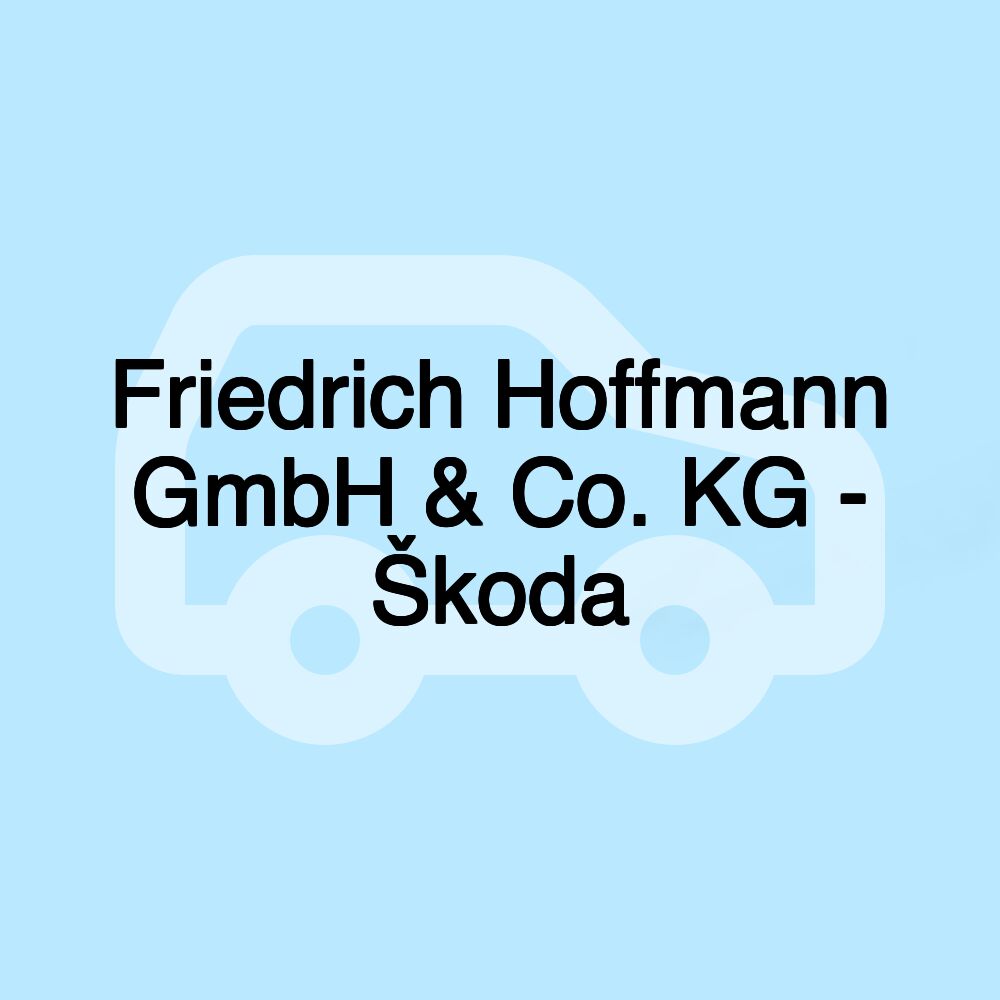 Friedrich Hoffmann GmbH & Co. KG - Škoda