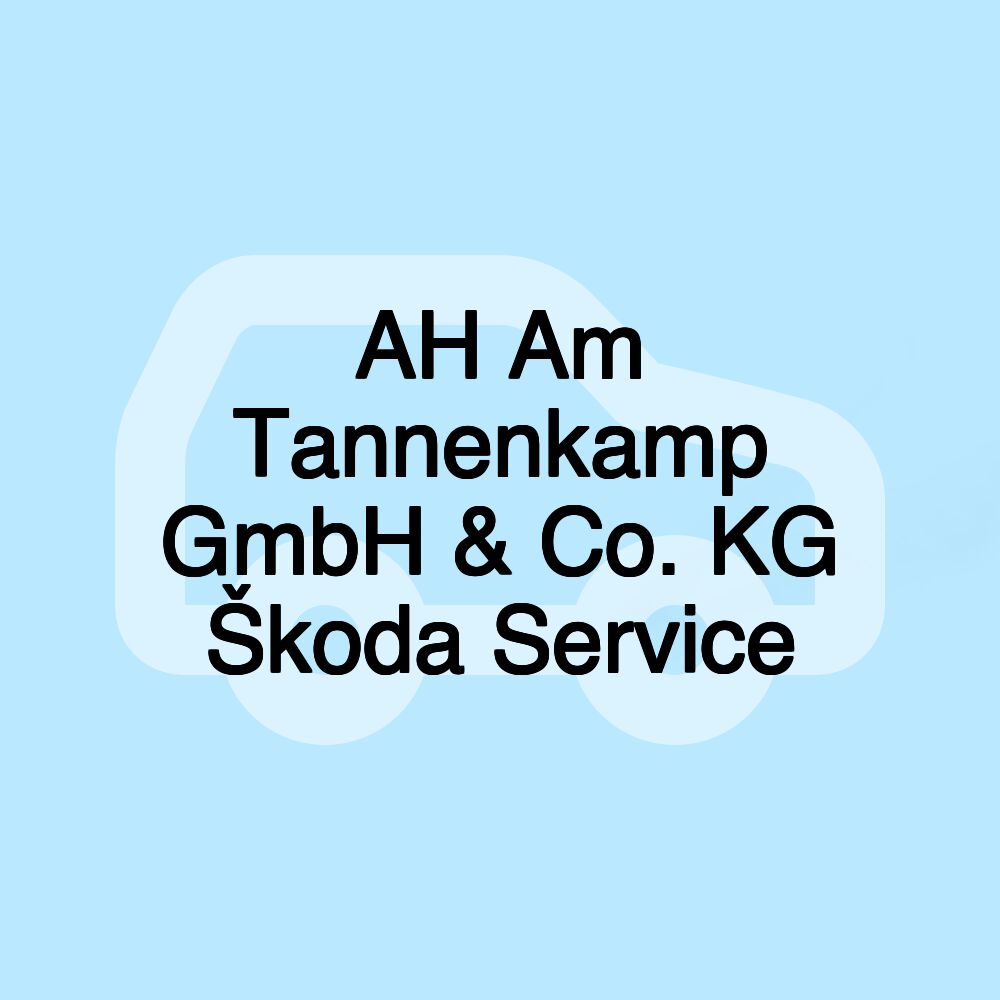 AH Am Tannenkamp GmbH & Co. KG Škoda Service