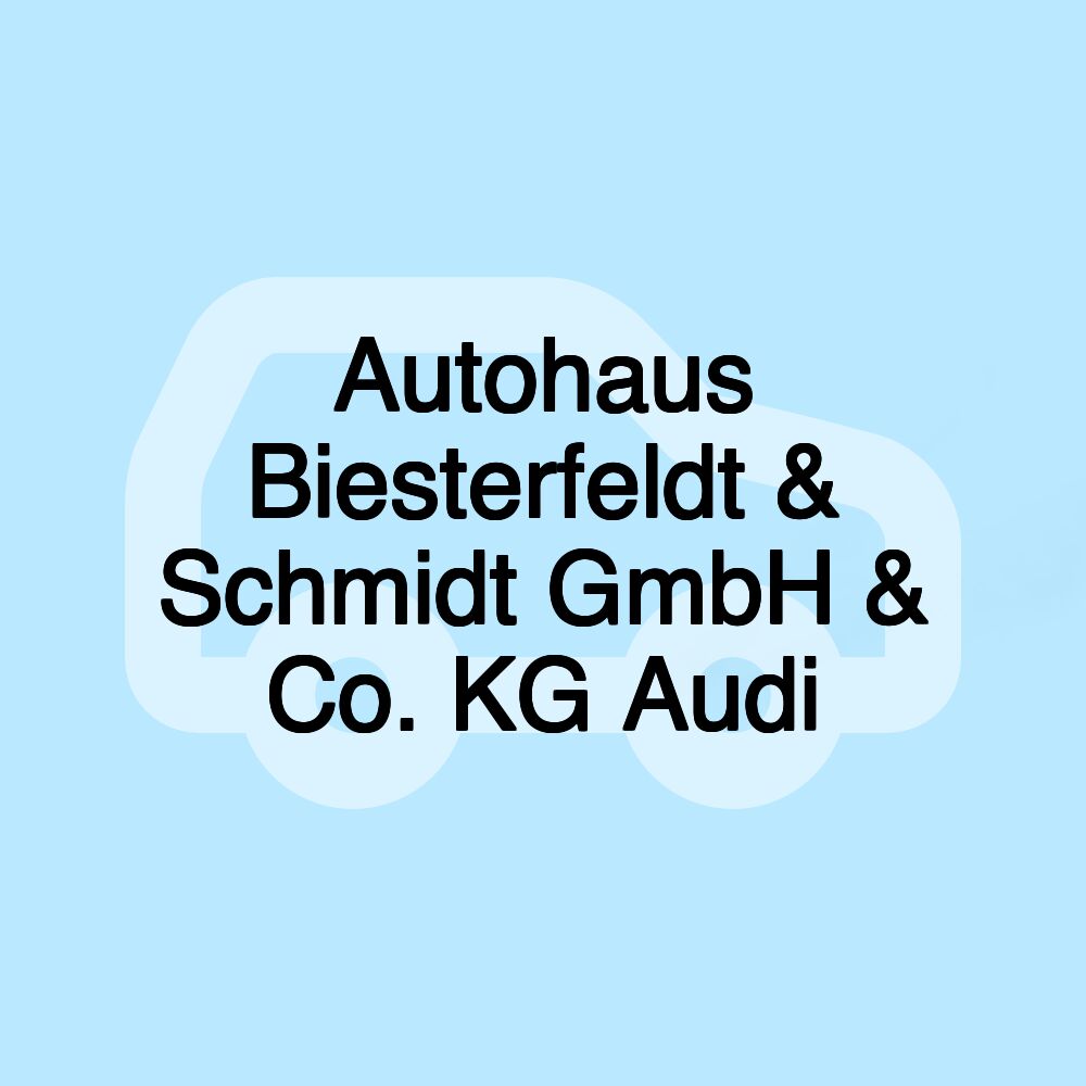 Autohaus Biesterfeldt & Schmidt GmbH & Co. KG Audi