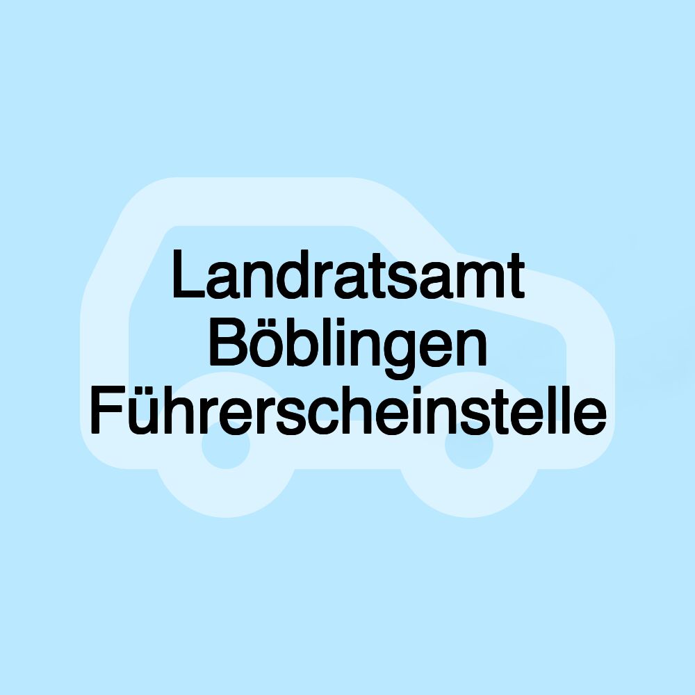 Landratsamt Böblingen Führerscheinstelle