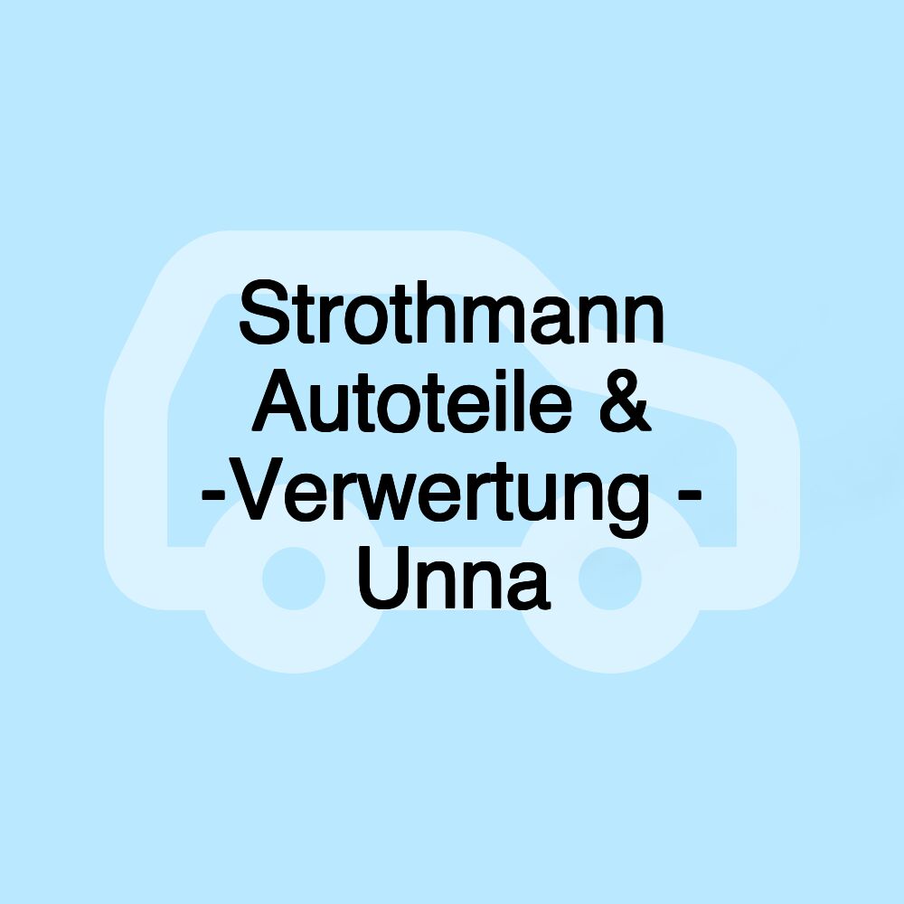 Strothmann Autoteile & -Verwertung - Unna