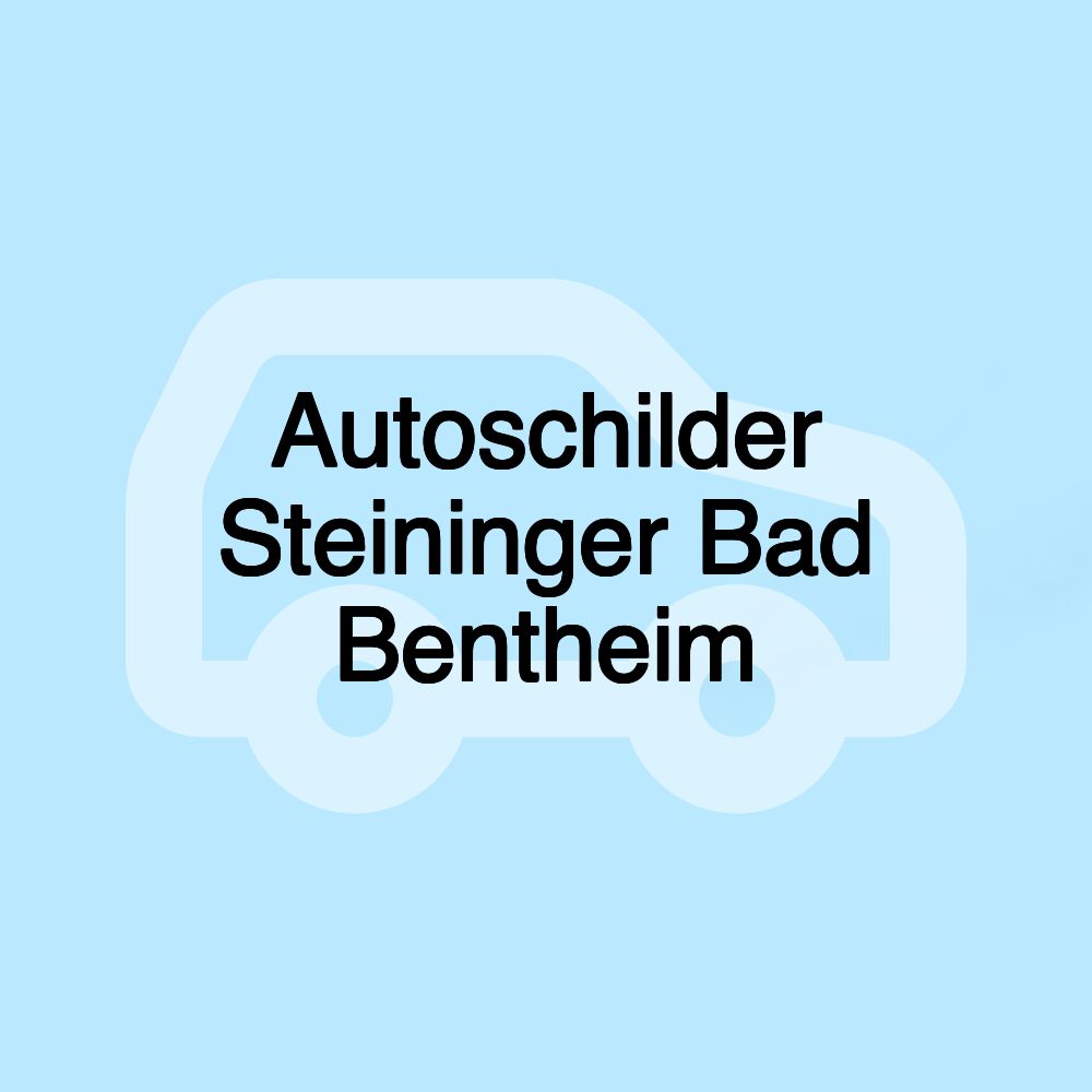 Autoschilder Steininger Bad Bentheim