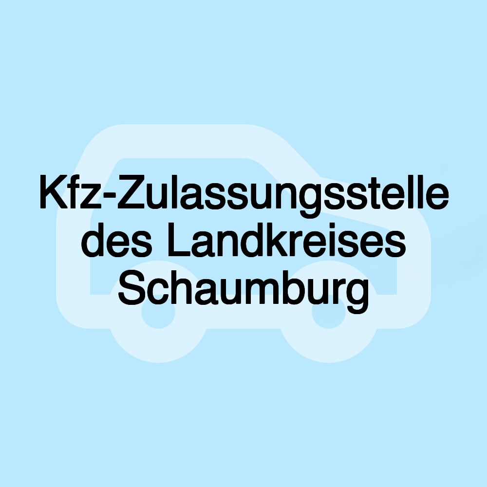 Kfz-Zulassungsstelle des Landkreises Schaumburg