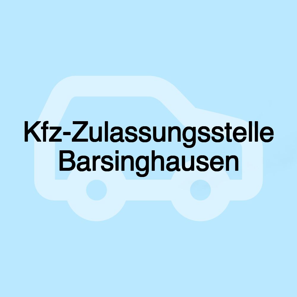 Kfz-Zulassungsstelle Barsinghausen