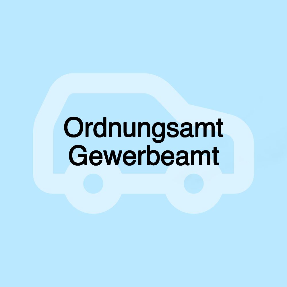 Ordnungsamt Gewerbeamt