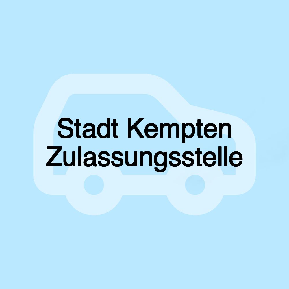 Stadt Kempten Zulassungsstelle