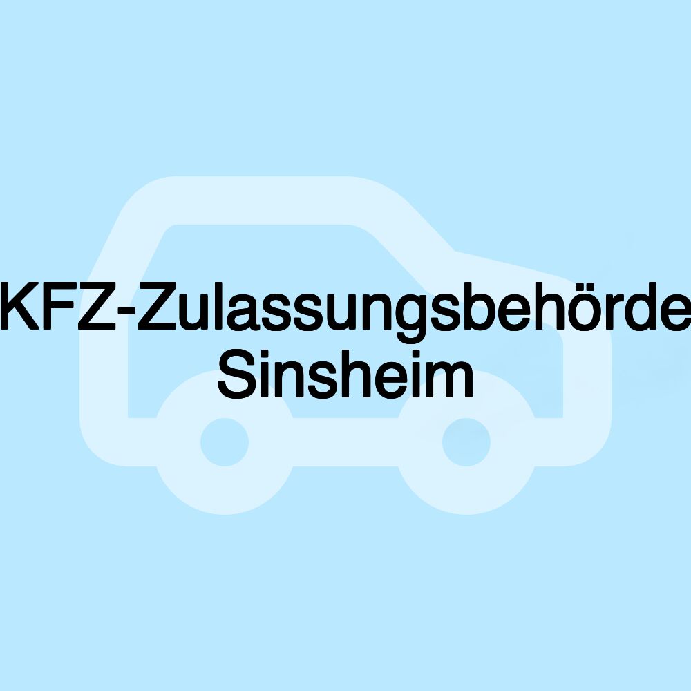 KFZ-Zulassungsbehörde Sinsheim