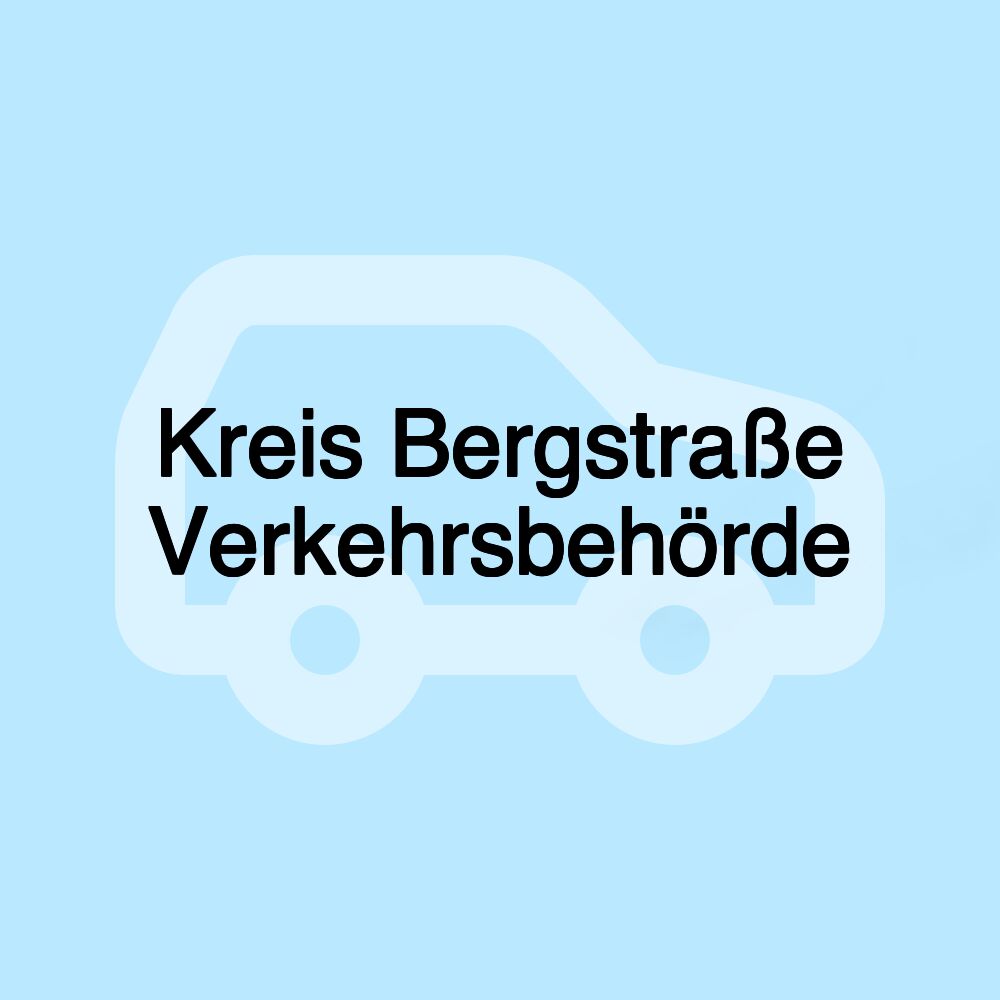 Kreis Bergstraße Verkehrsbehörde