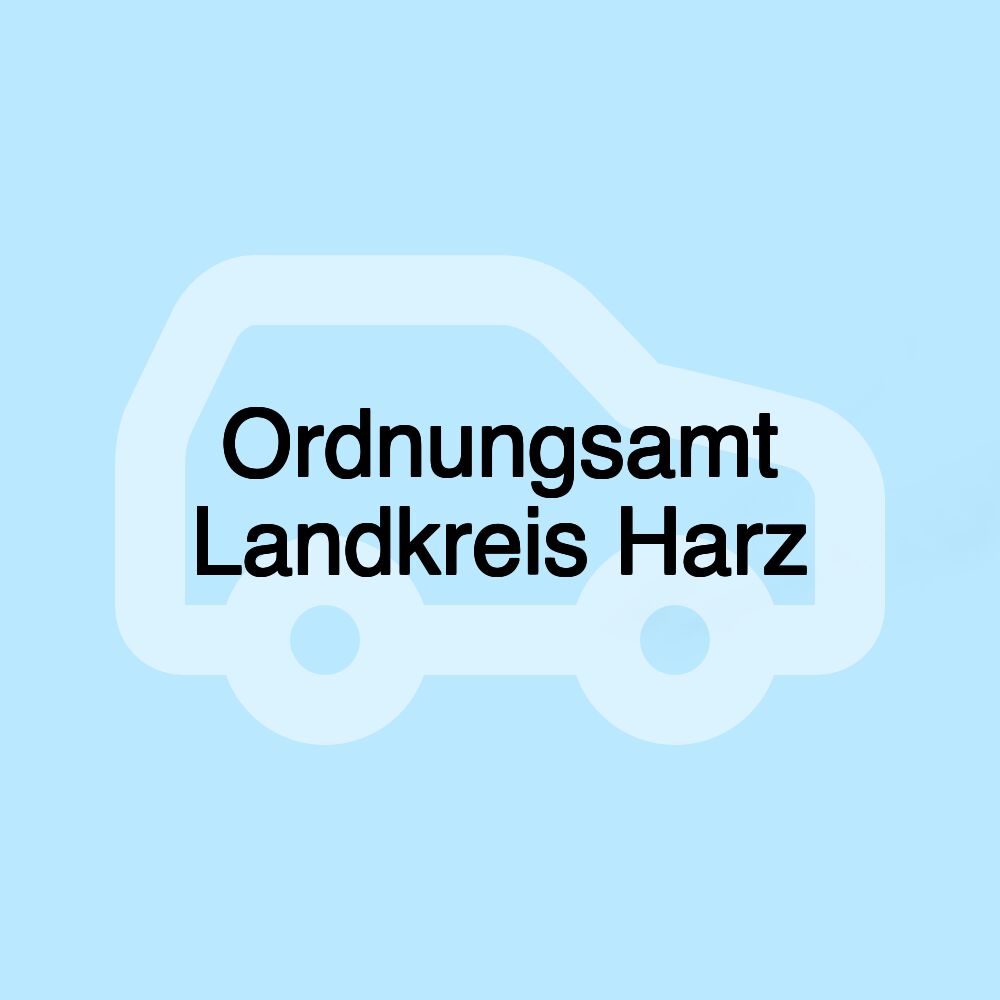 Ordnungsamt Landkreis Harz