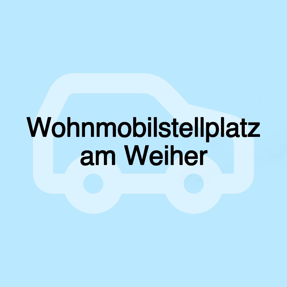 Wohnmobilstellplatz am Weiher