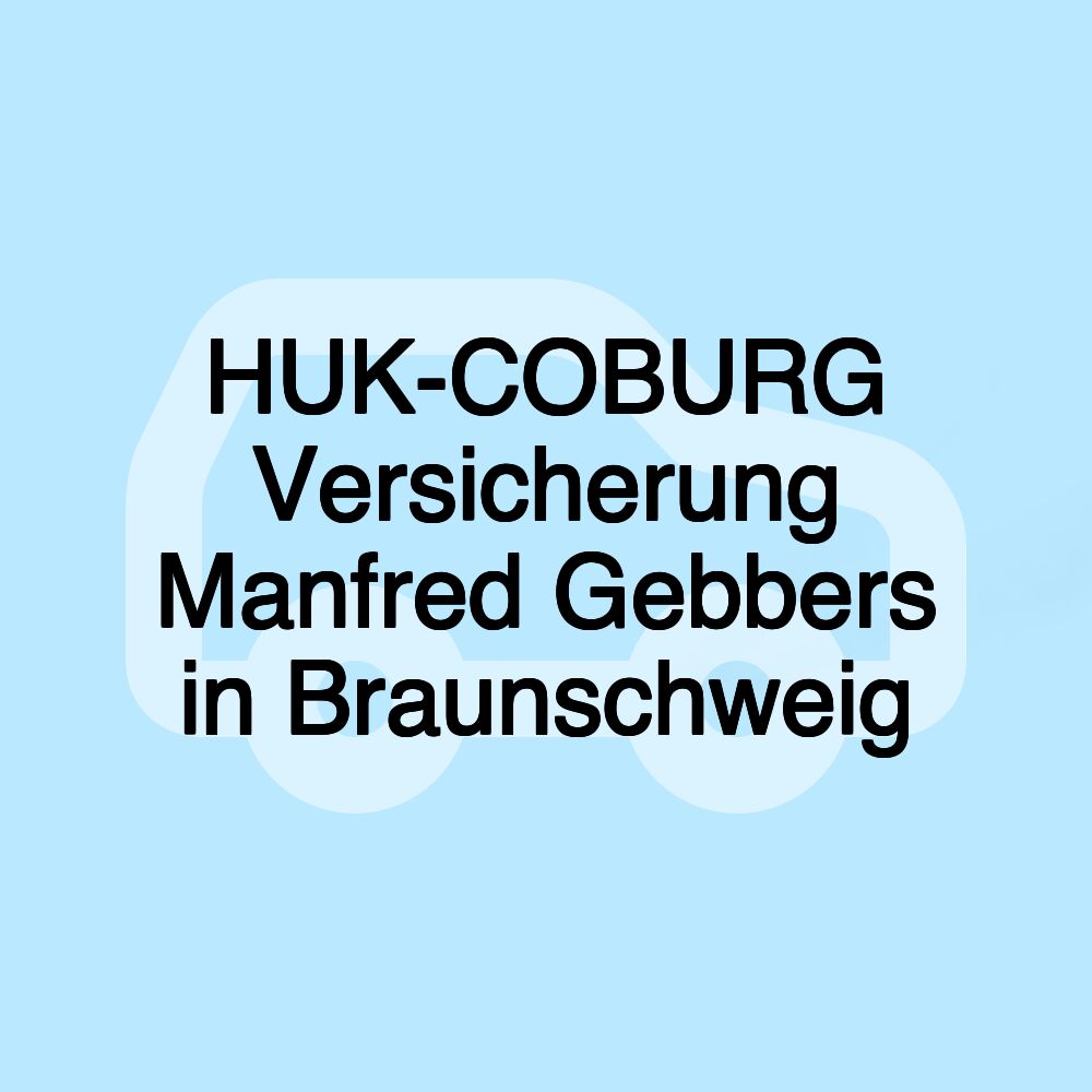 HUK-COBURG Versicherung Manfred Gebbers in Braunschweig