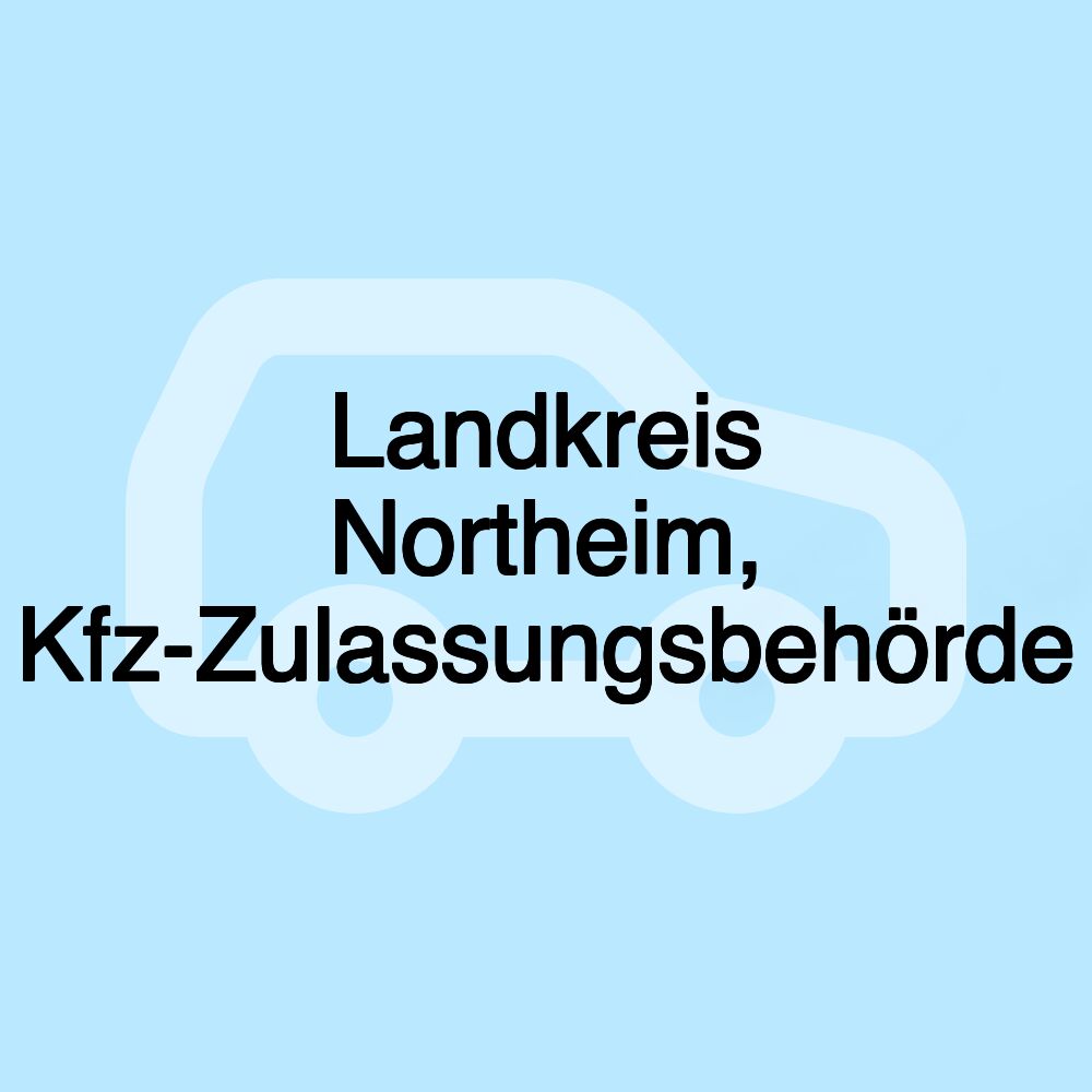 Landkreis Northeim, Kfz-Zulassungsbehörde