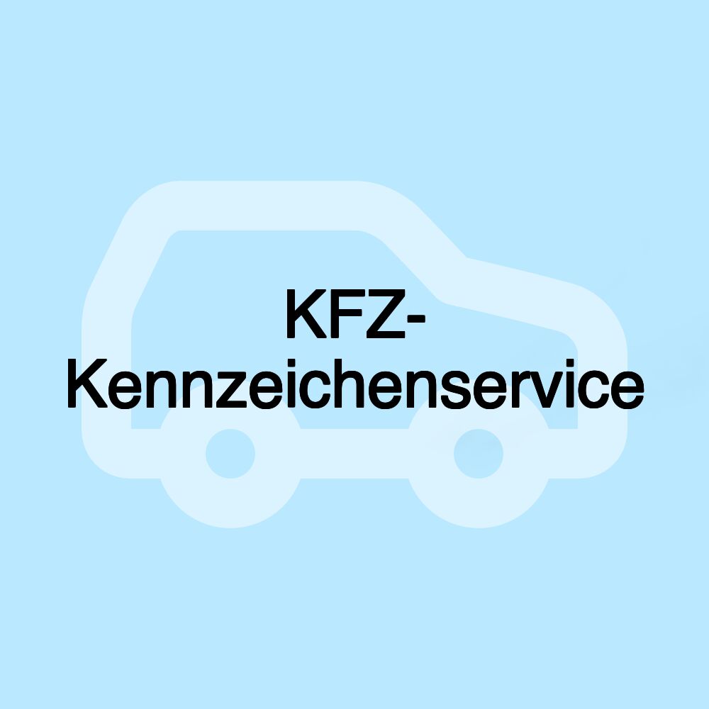 KFZ- Kennzeichenservice