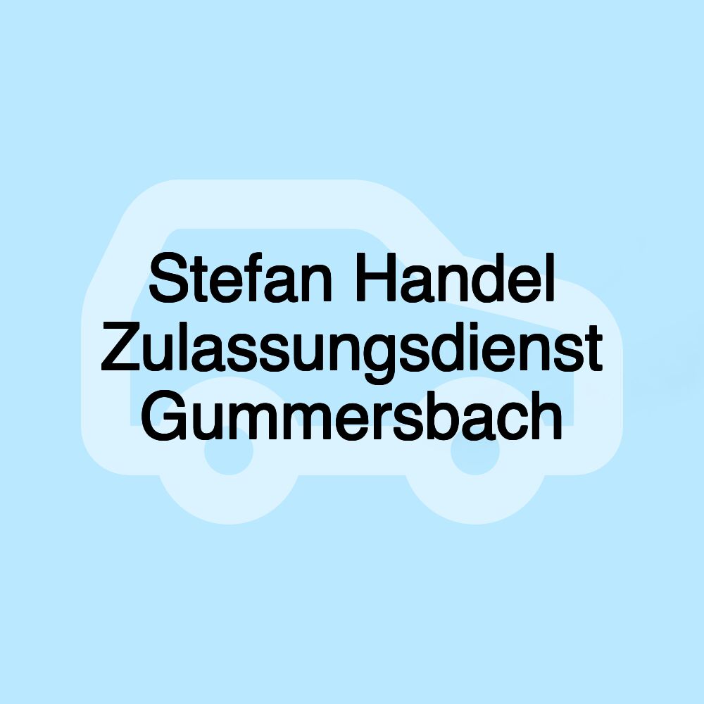 Stefan Handel Zulassungsdienst Gummersbach