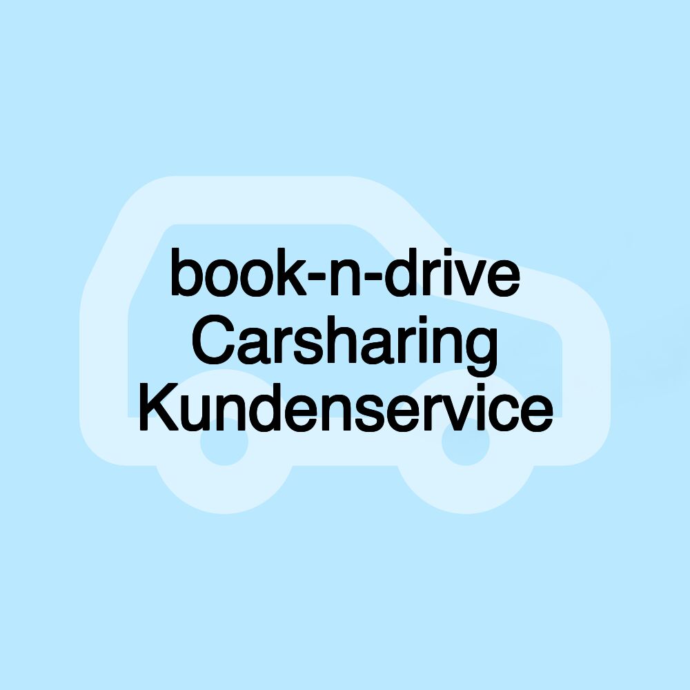 book-n-drive Carsharing Kundenservice