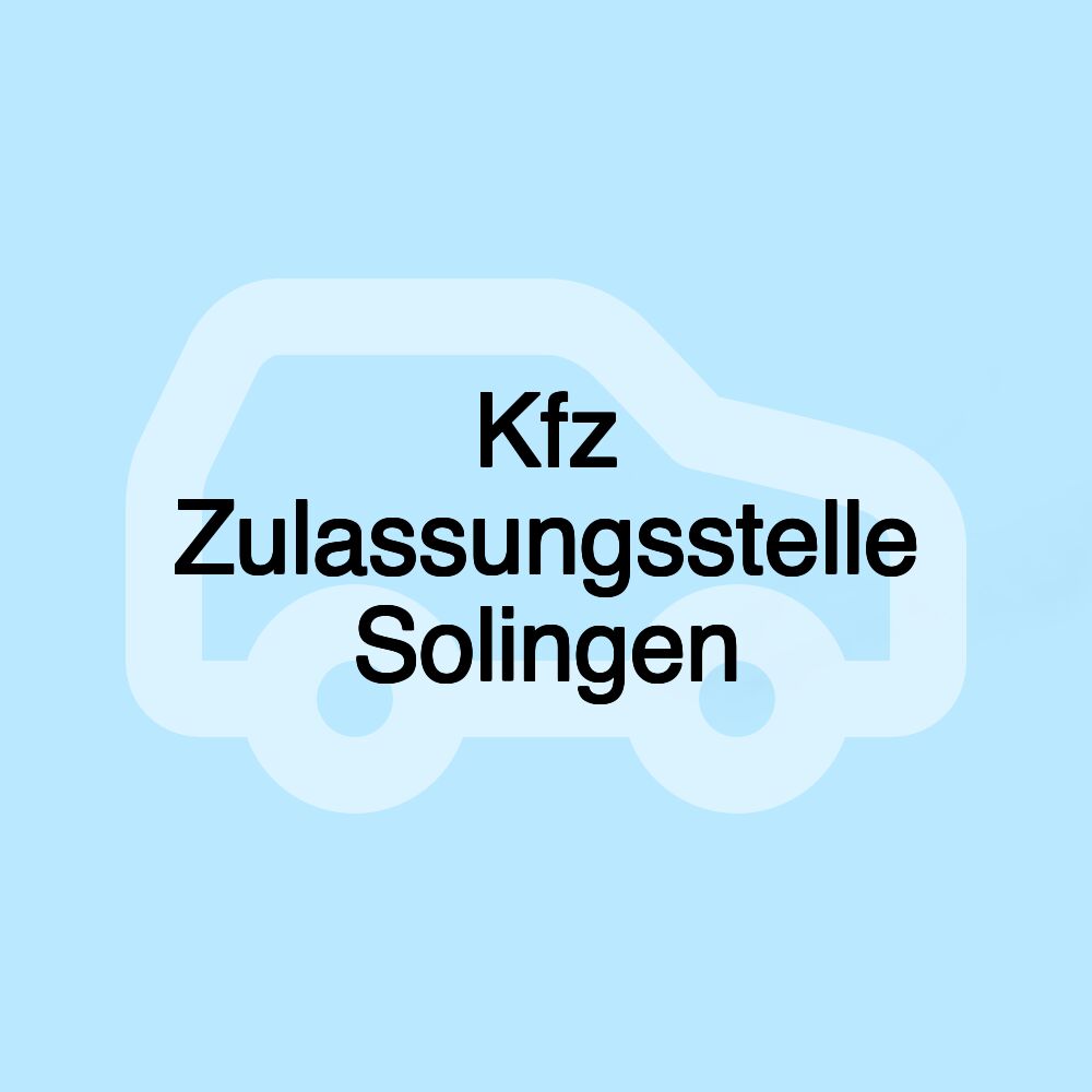 Kfz Zulassungsstelle Solingen