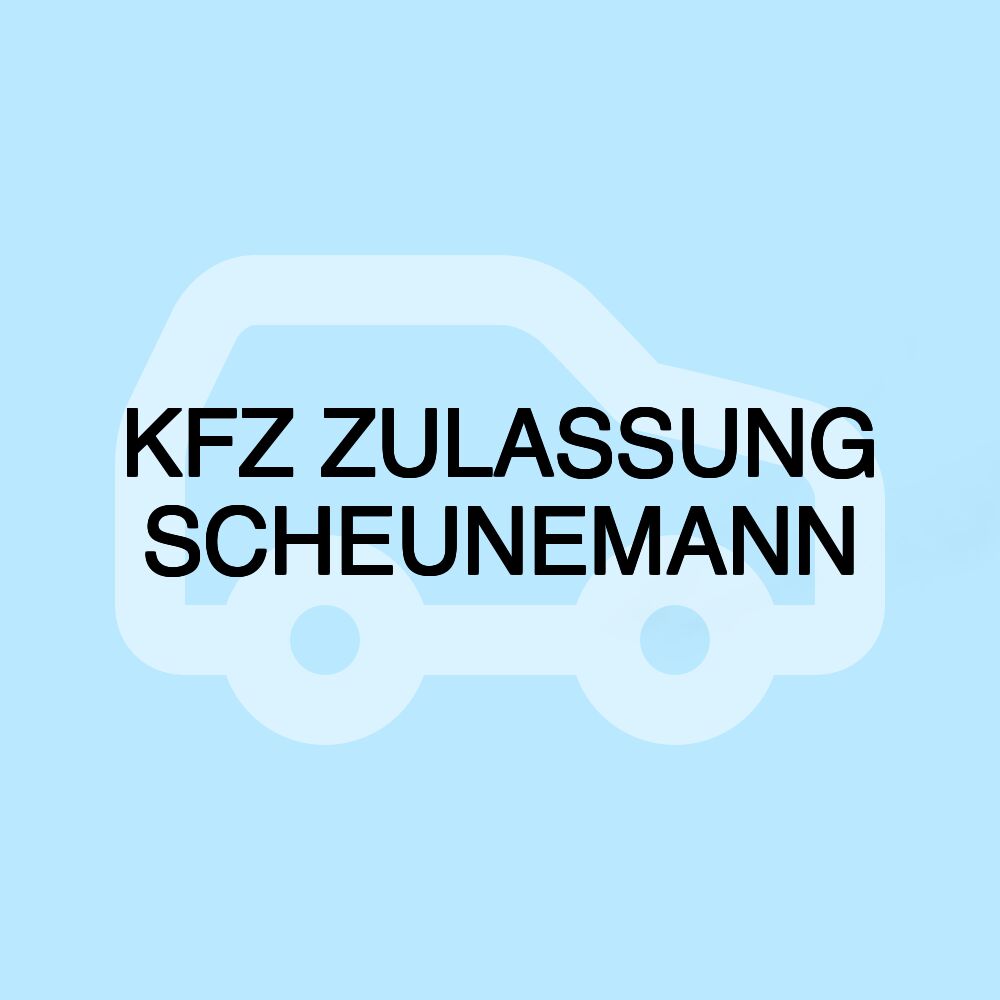 KFZ ZULASSUNG SCHEUNEMANN