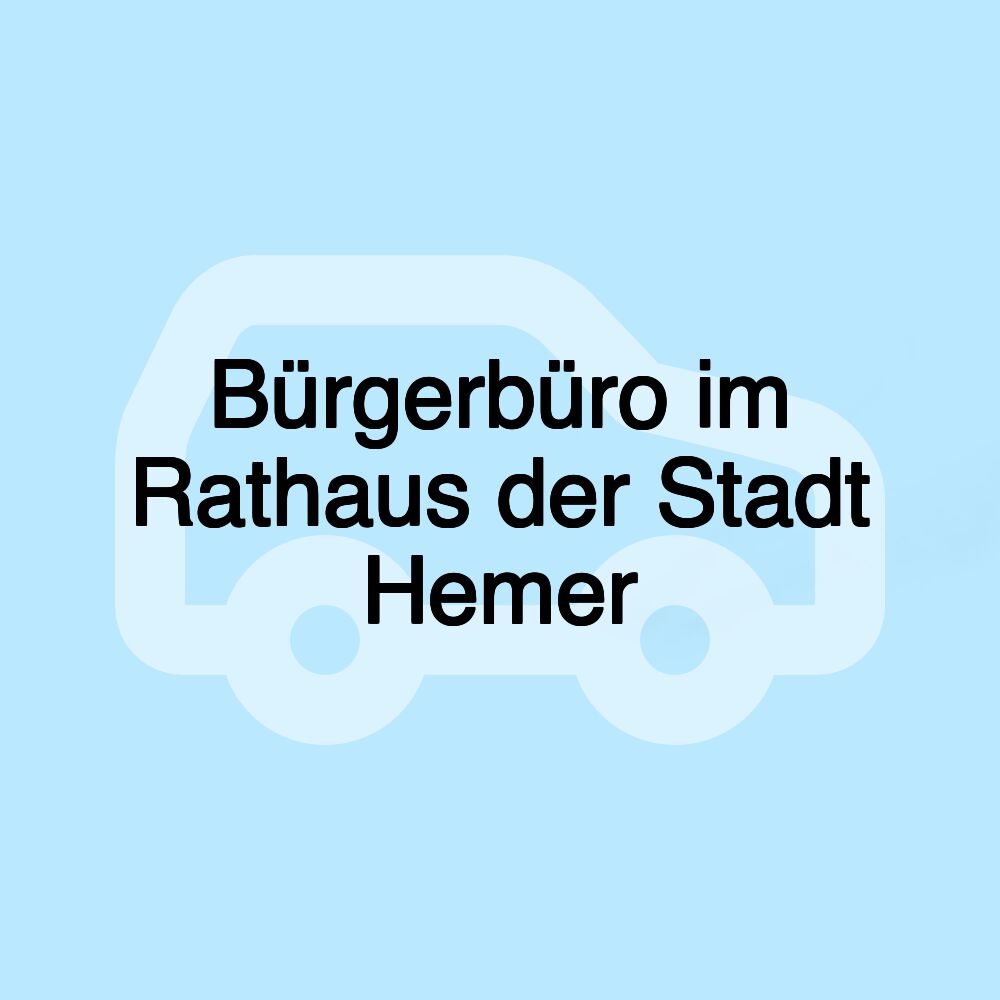 Bürgerbüro im Rathaus der Stadt Hemer