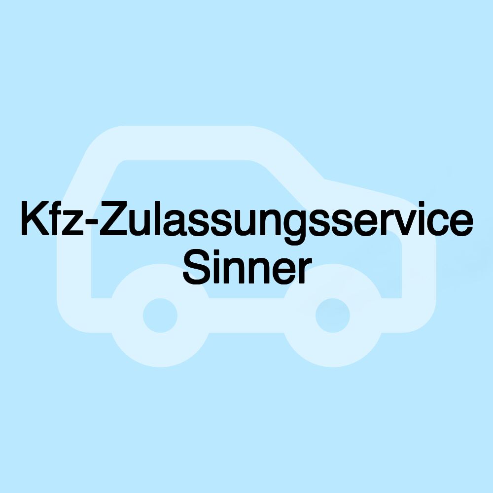 Kfz-Zulassungsservice Sinner