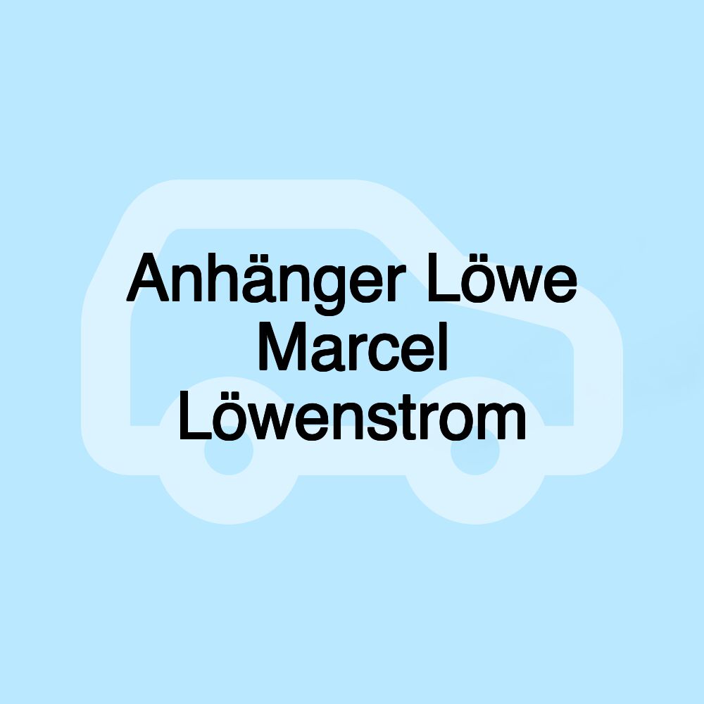 Anhänger Löwe Marcel Löwenstrom