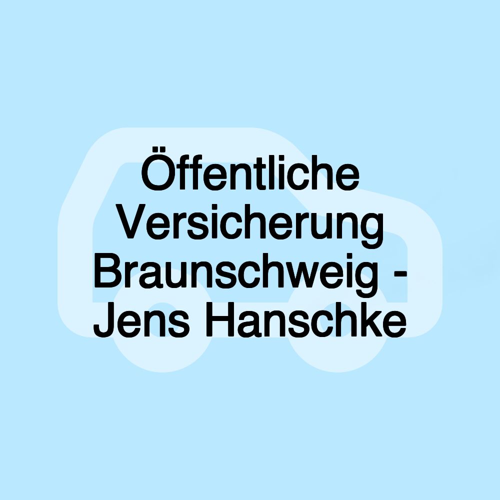 Öffentliche Versicherung Braunschweig - Jens Hanschke