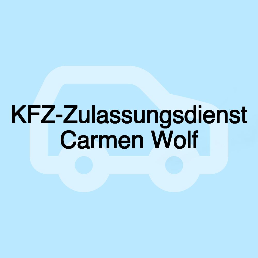 KFZ-Zulassungsdienst Carmen Wolf