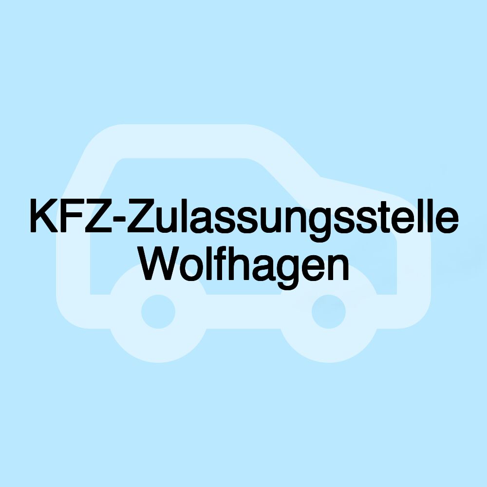 KFZ-Zulassungsstelle Wolfhagen