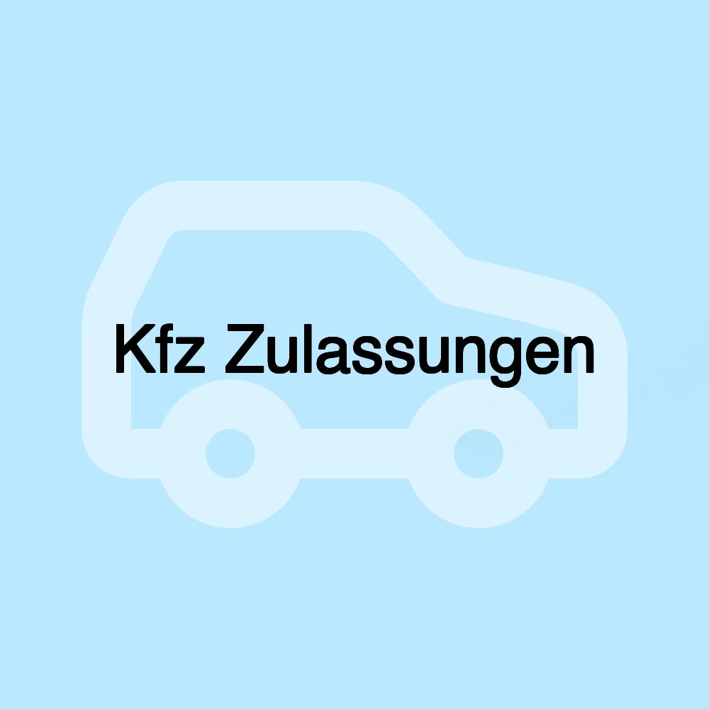 Kfz Zulassungen