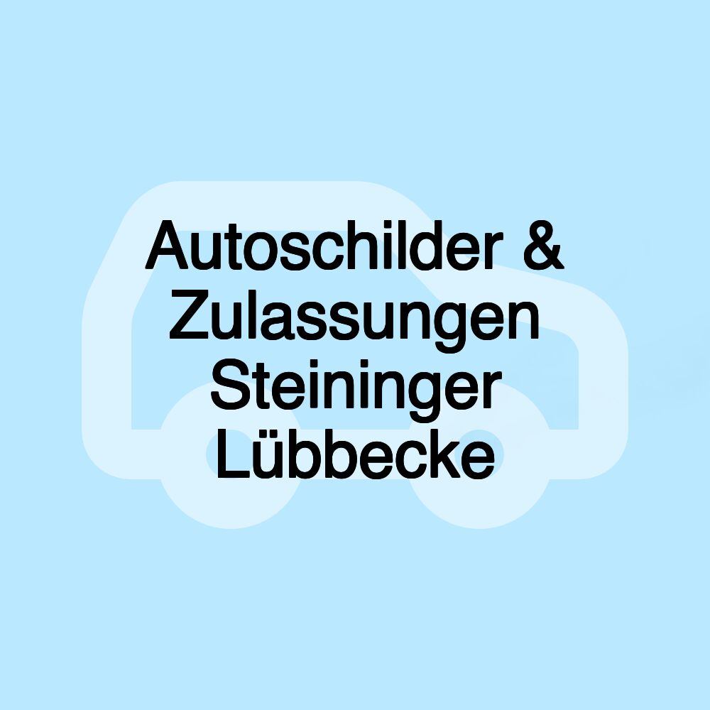 Autoschilder & Zulassungen Steininger Lübbecke