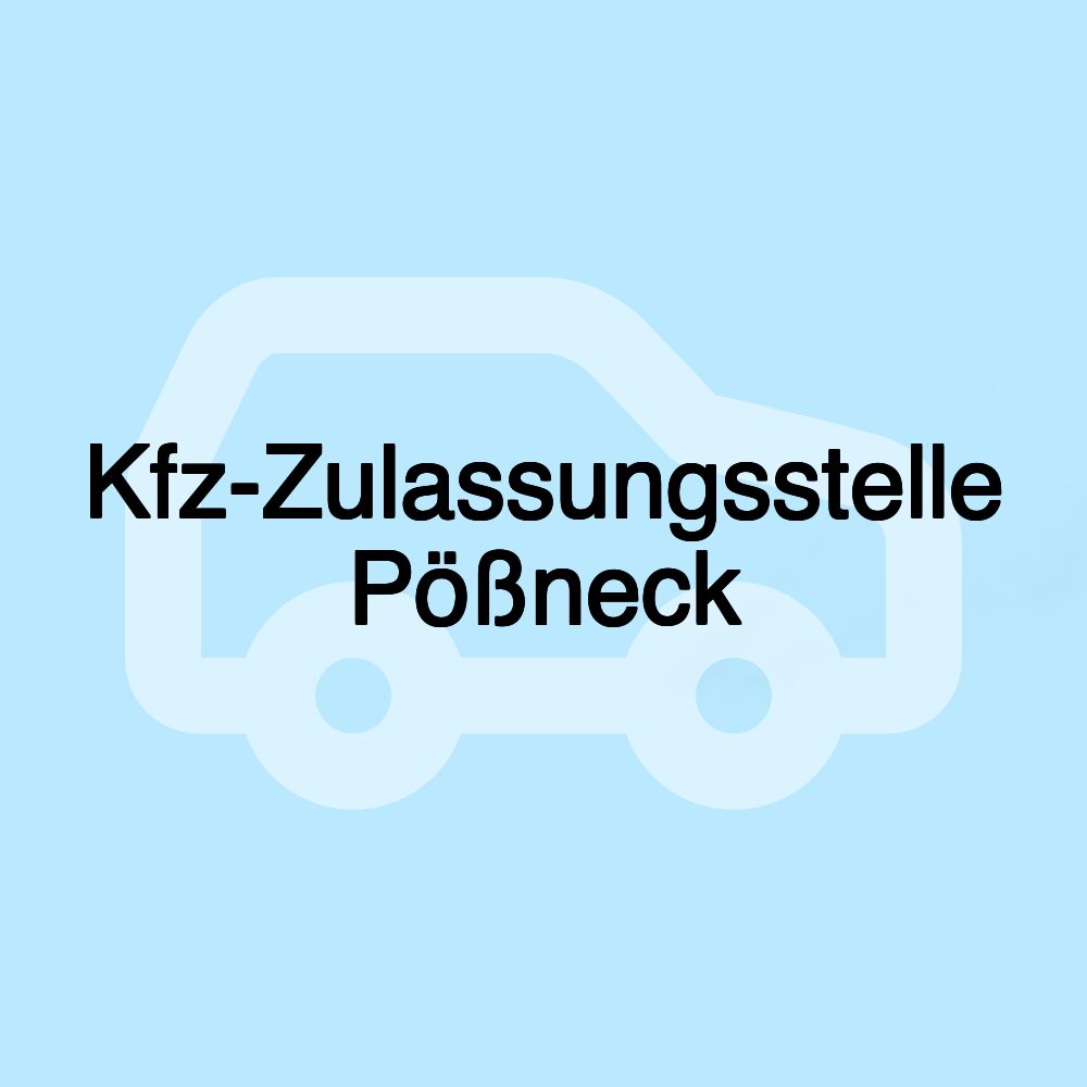 Kfz-Zulassungsstelle Pößneck