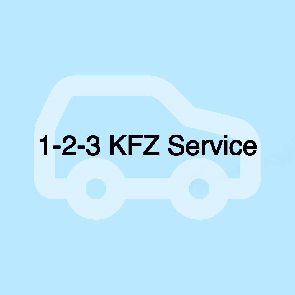 1-2-3 KFZ Service