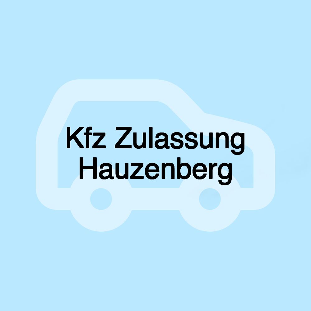 Kfz Zulassung Hauzenberg