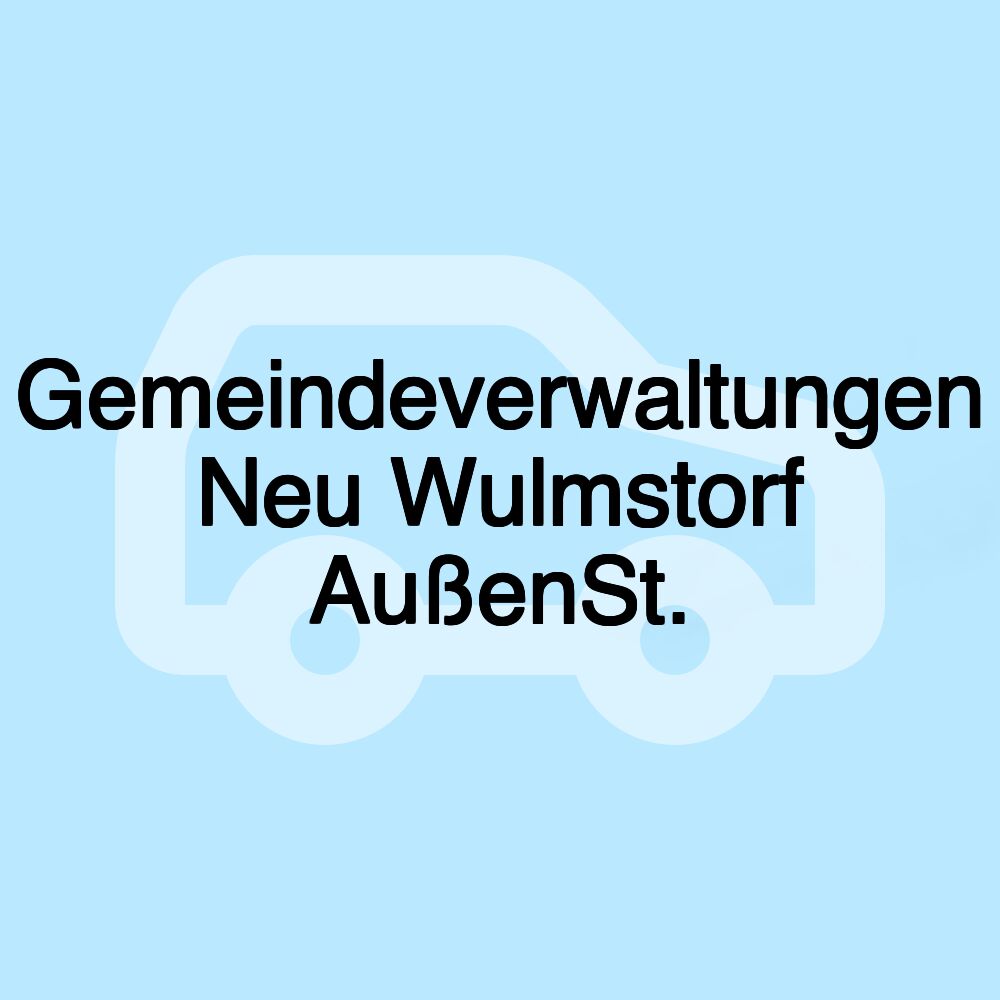 Gemeindeverwaltungen Neu Wulmstorf AußenSt.