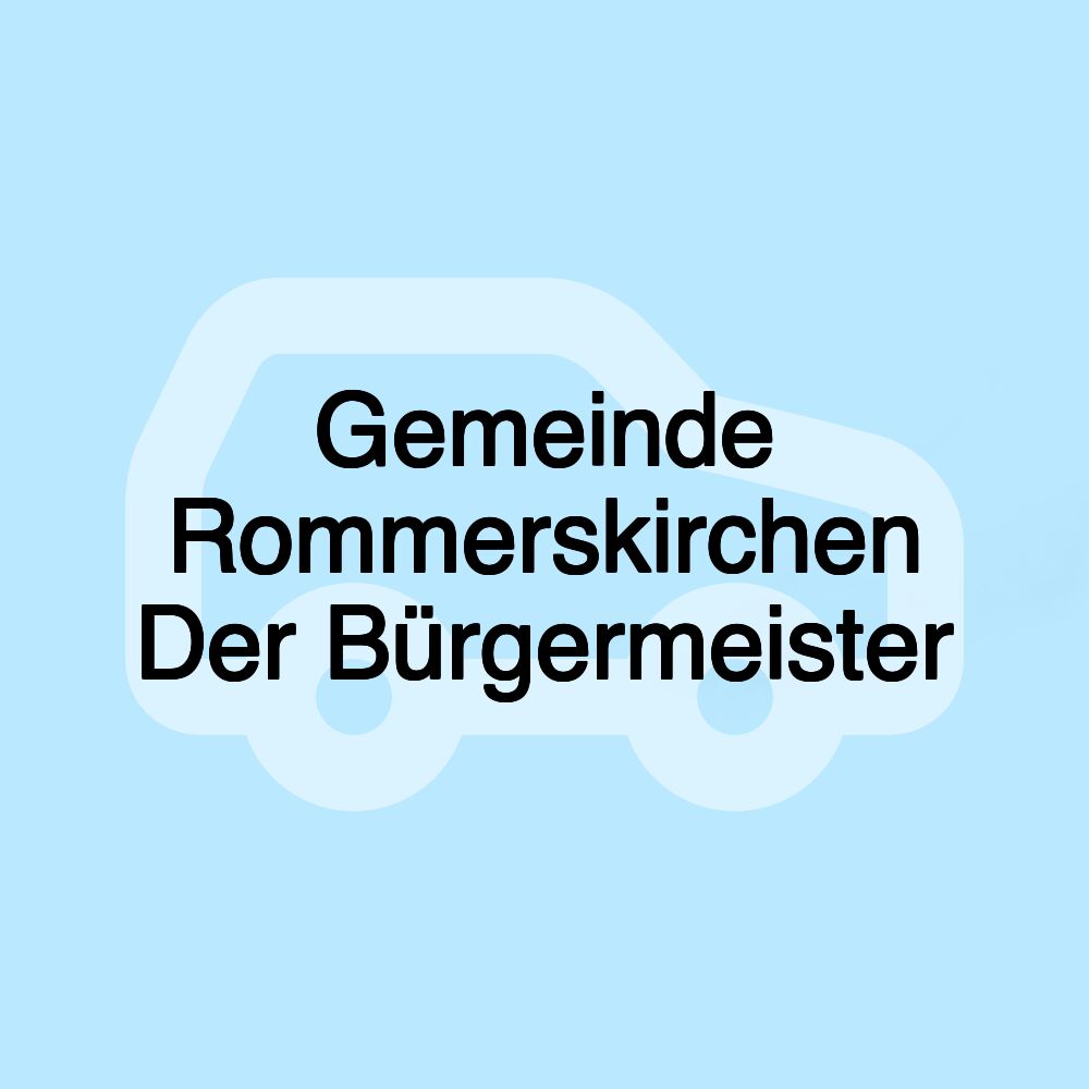 Gemeinde Rommerskirchen Der Bürgermeister