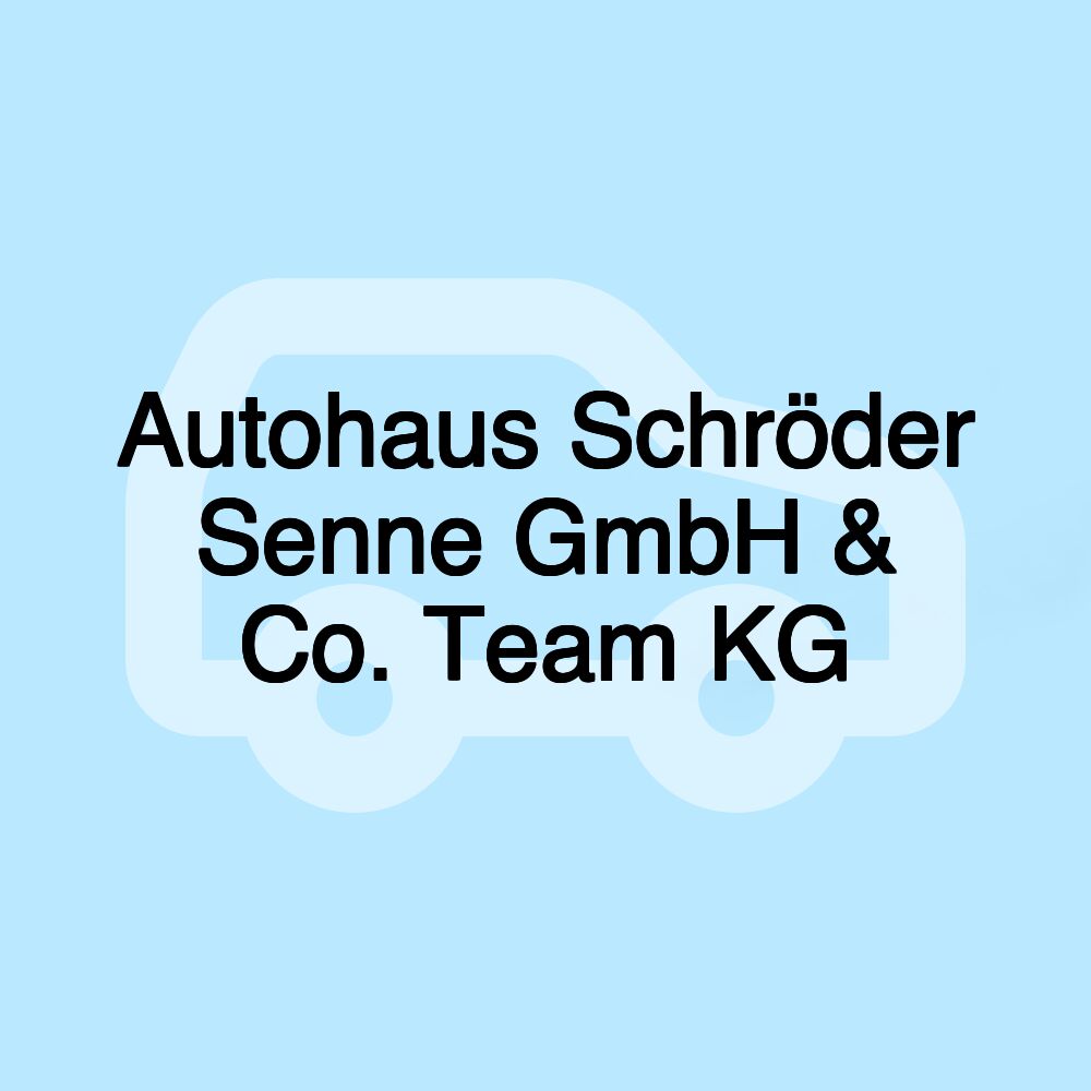 Autohaus Schröder Senne GmbH & Co. Team KG