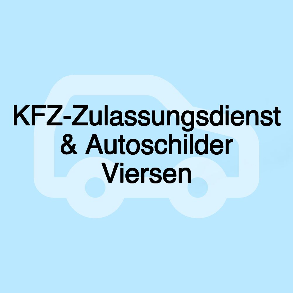 KFZ-Zulassungsdienst & Autoschilder Viersen