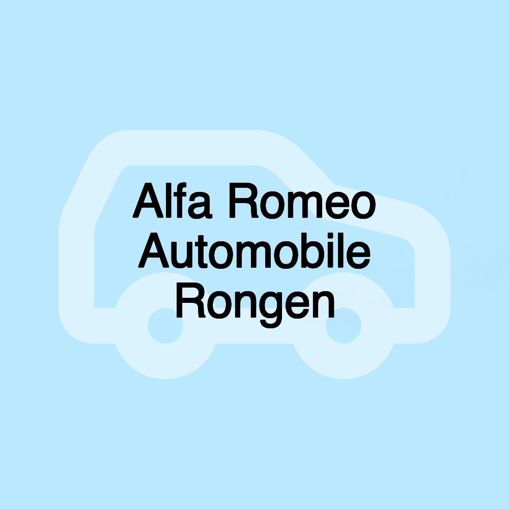 Alfa Romeo Automobile Rongen