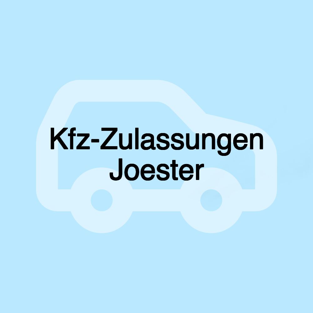 Kfz-Zulassungen Joester