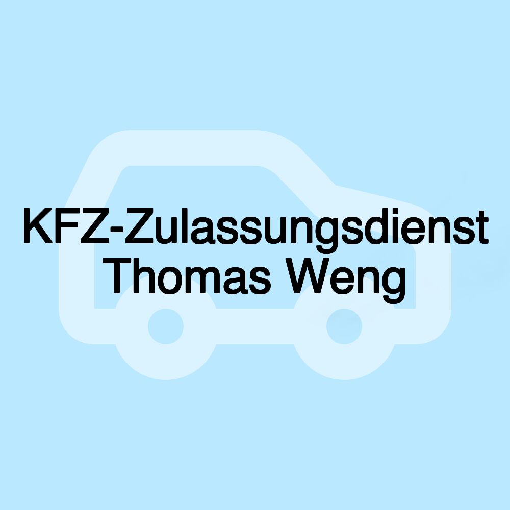 KFZ-Zulassungsdienst Thomas Weng