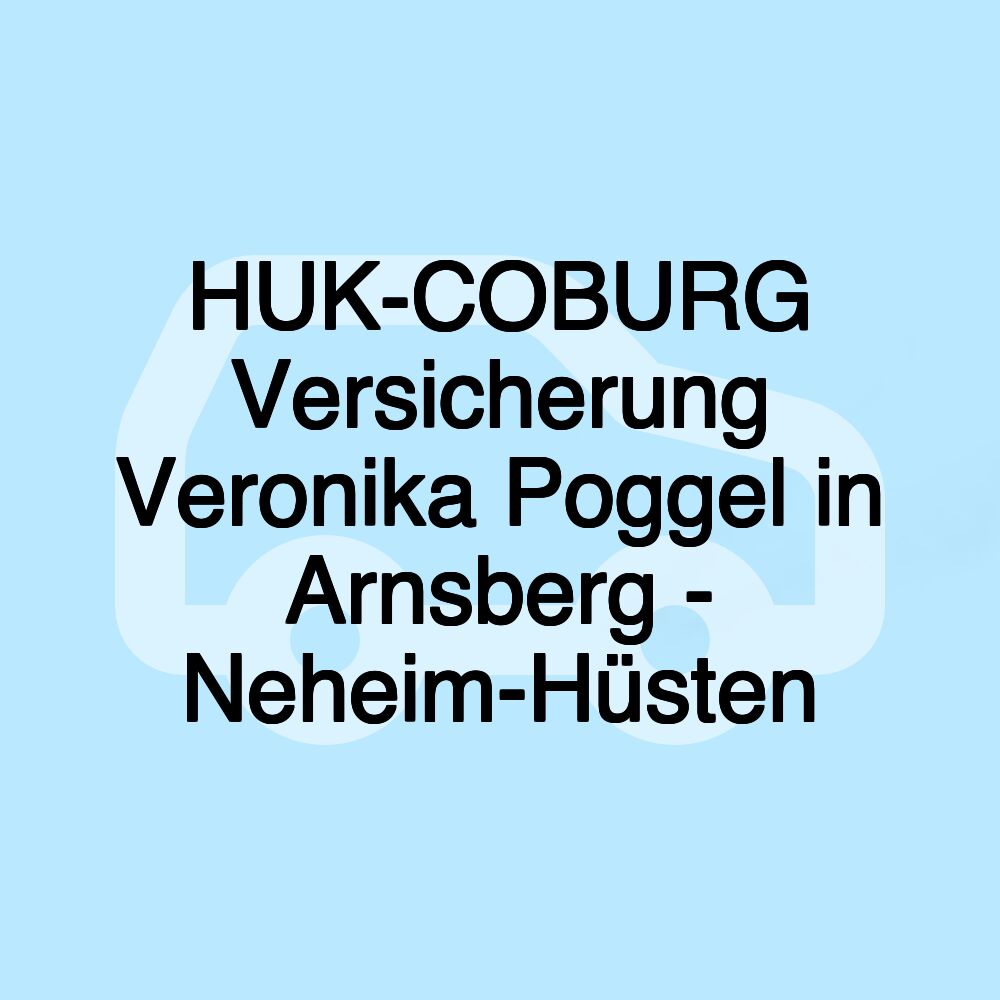 HUK-COBURG Versicherung Veronika Poggel in Arnsberg - Neheim-Hüsten