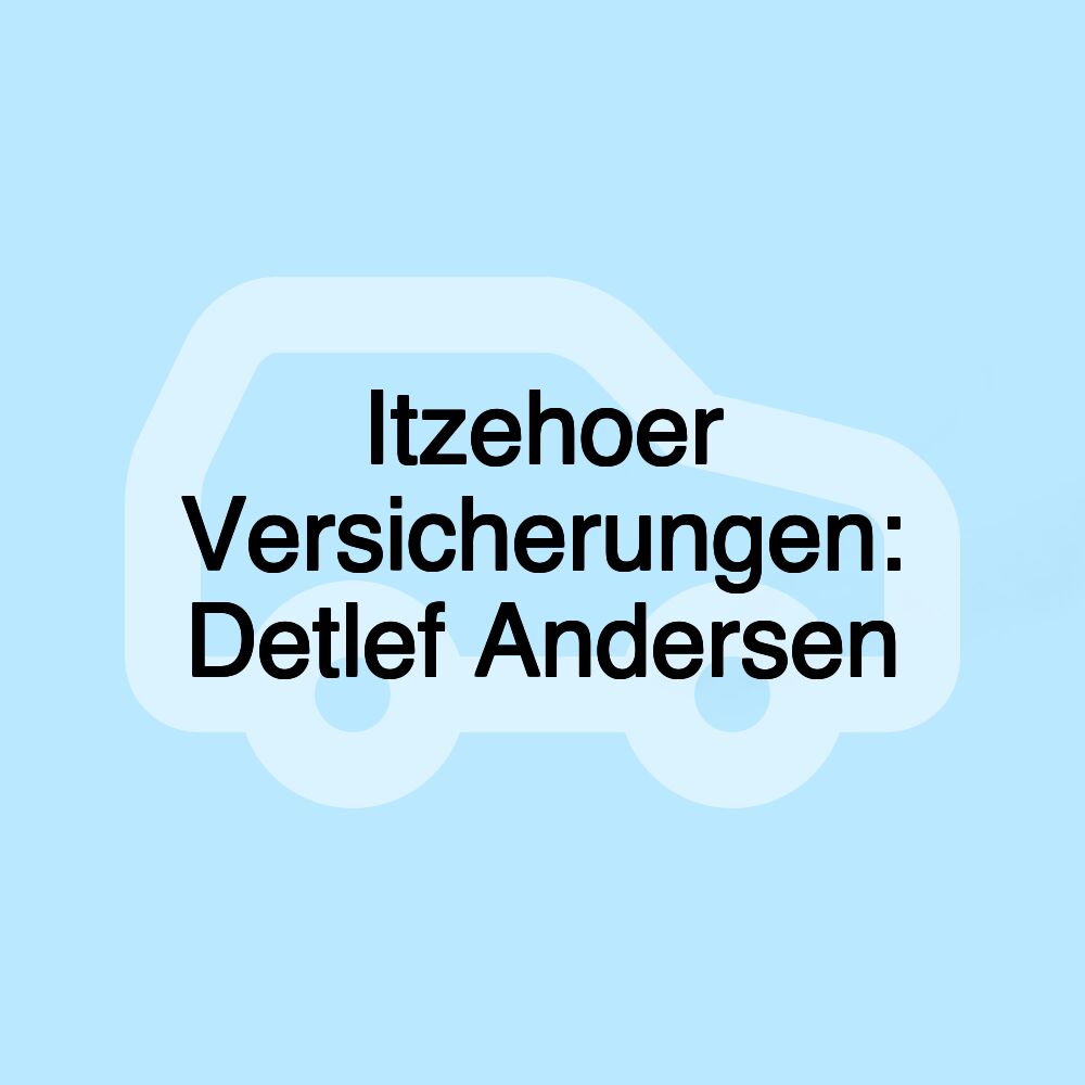 Itzehoer Versicherungen: Detlef Andersen